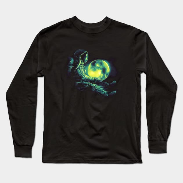 Moon Play Long Sleeve T-Shirt by nicebleed